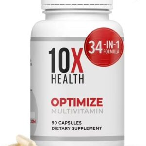 Health Optimize Multivitamin Capsules – Daily Multivitamin & Mineral Supplement for Men & Women – Essential Vitamins for Overall Wellness, Energy Support & Immune Health – 90 Capsules