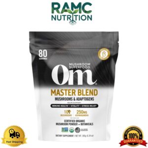 Om Mushroom Superfood Master Blend - Certified Organic Mushroom 6.34oz 180g